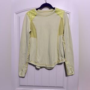 Lululemon Run: Ice Queen Long Sleeve in
Slope Stripe Clarity Yellow
